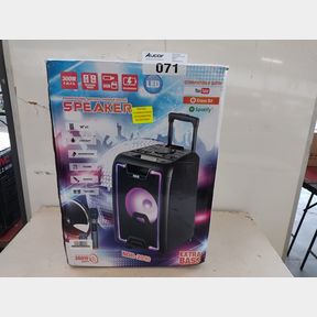 10INCH 300W SPEAKER WITH REMOTE MIC(KARAOKE)/USB/TF/BT/FM/AUX NDR2010- ( VOLUME BUTTON FAULTY )