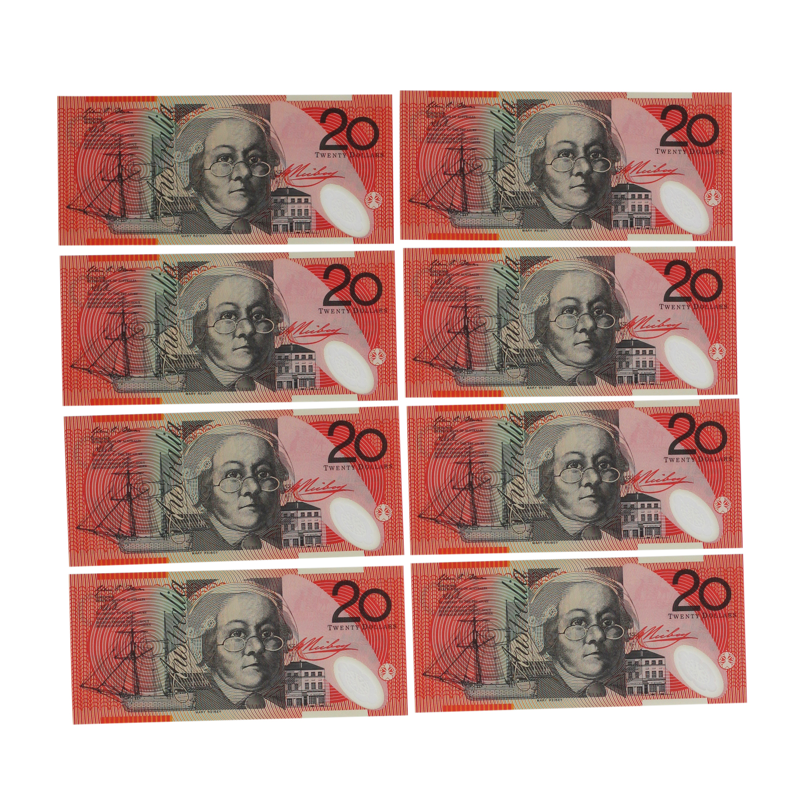 2253. · Consecutive Run, Stevens/Parkinson, Twenty Dollars, 2013, UNC
