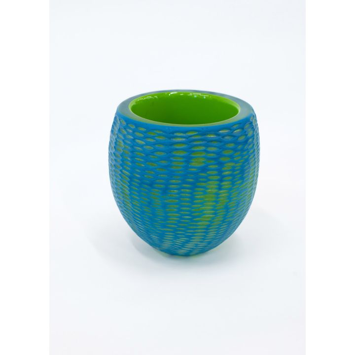 Elizabeth McClure 'Sgraffito Vase #46'