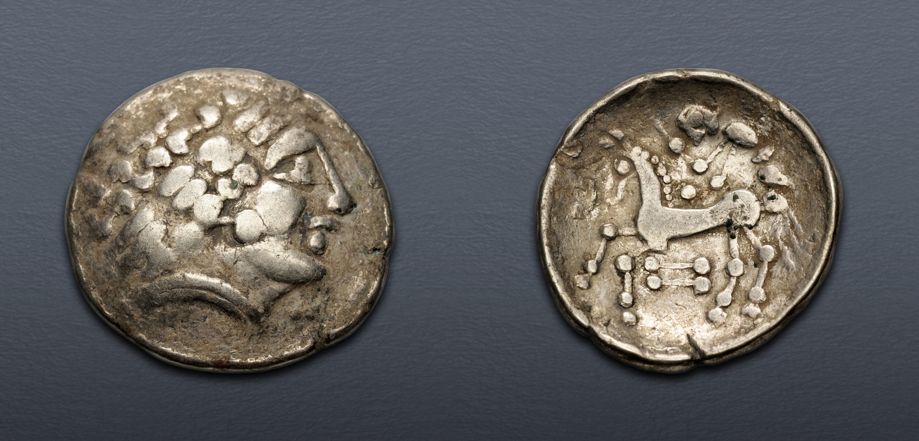 Tiberius Triumphal Quadriga Rare AR Denarius Roman Empire 15