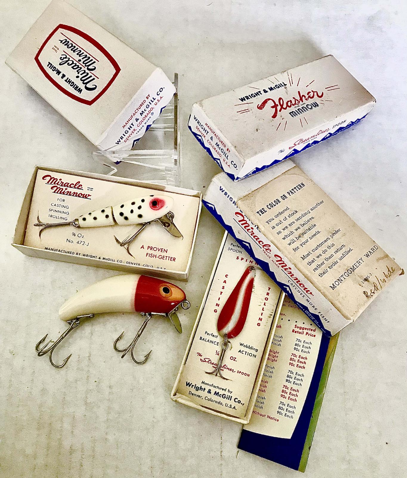 Vintage fishing lures sold at auction on 2nd March