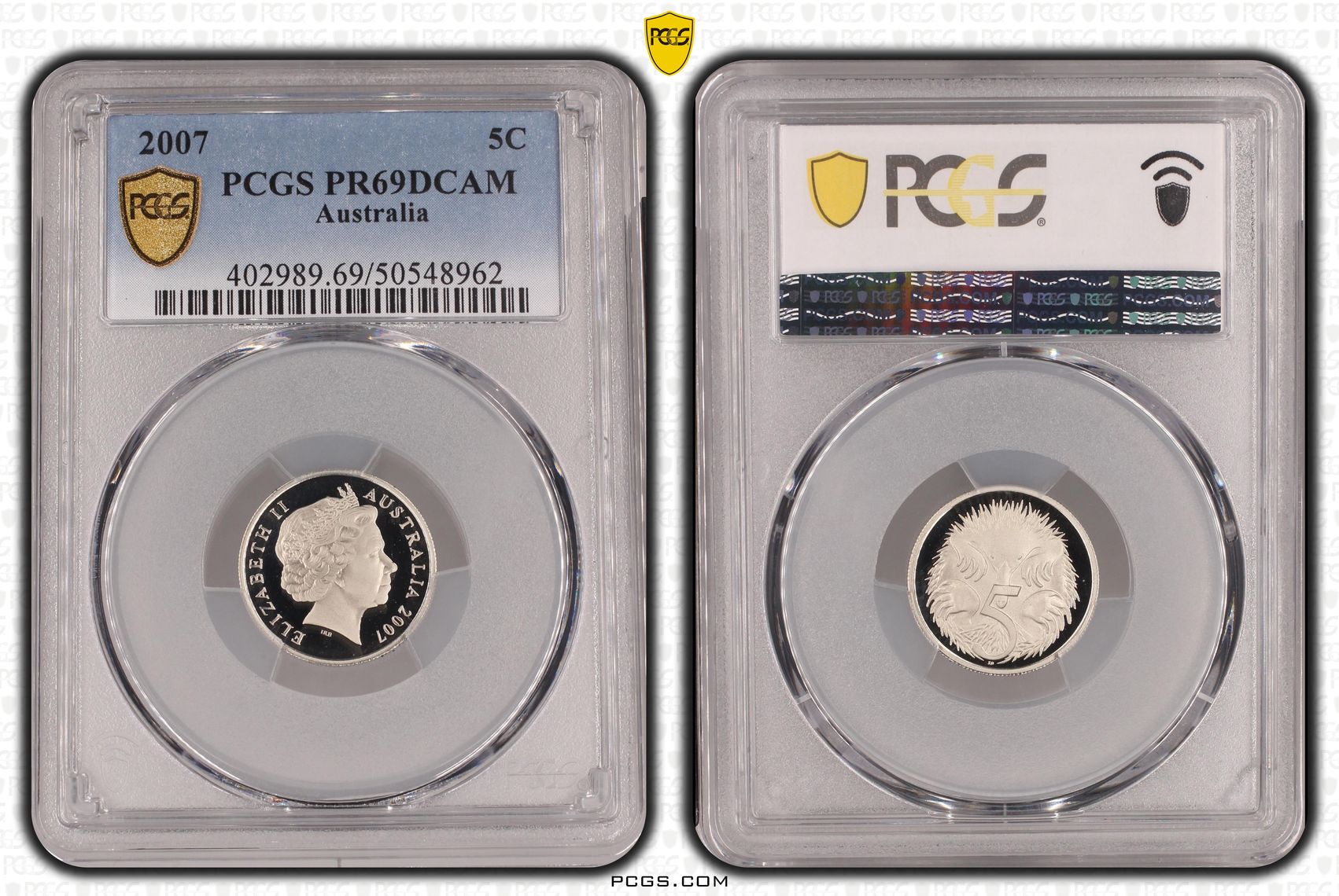 Five Cent, 2007, PCGS PR69DCAM