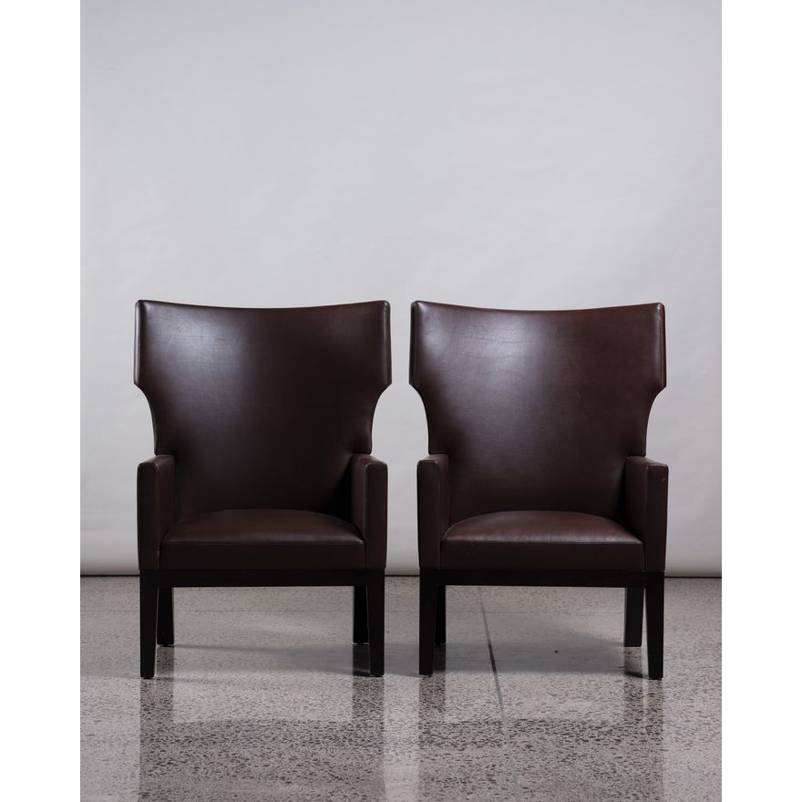 Pair of Christian Liaigre Barbuda armchairs