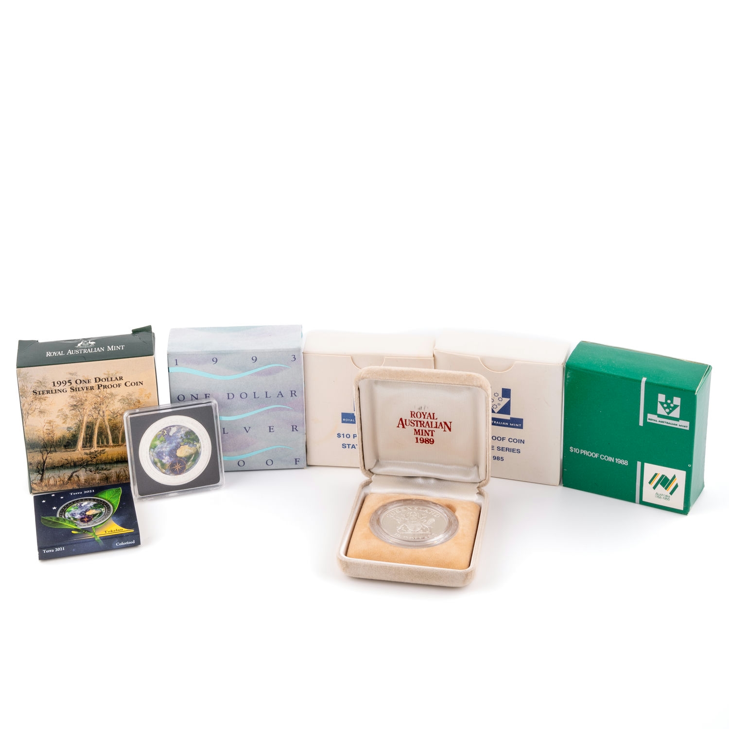 Elizabeth II, One Dollar - Ten Dollars, 1985 - 2021, FDC