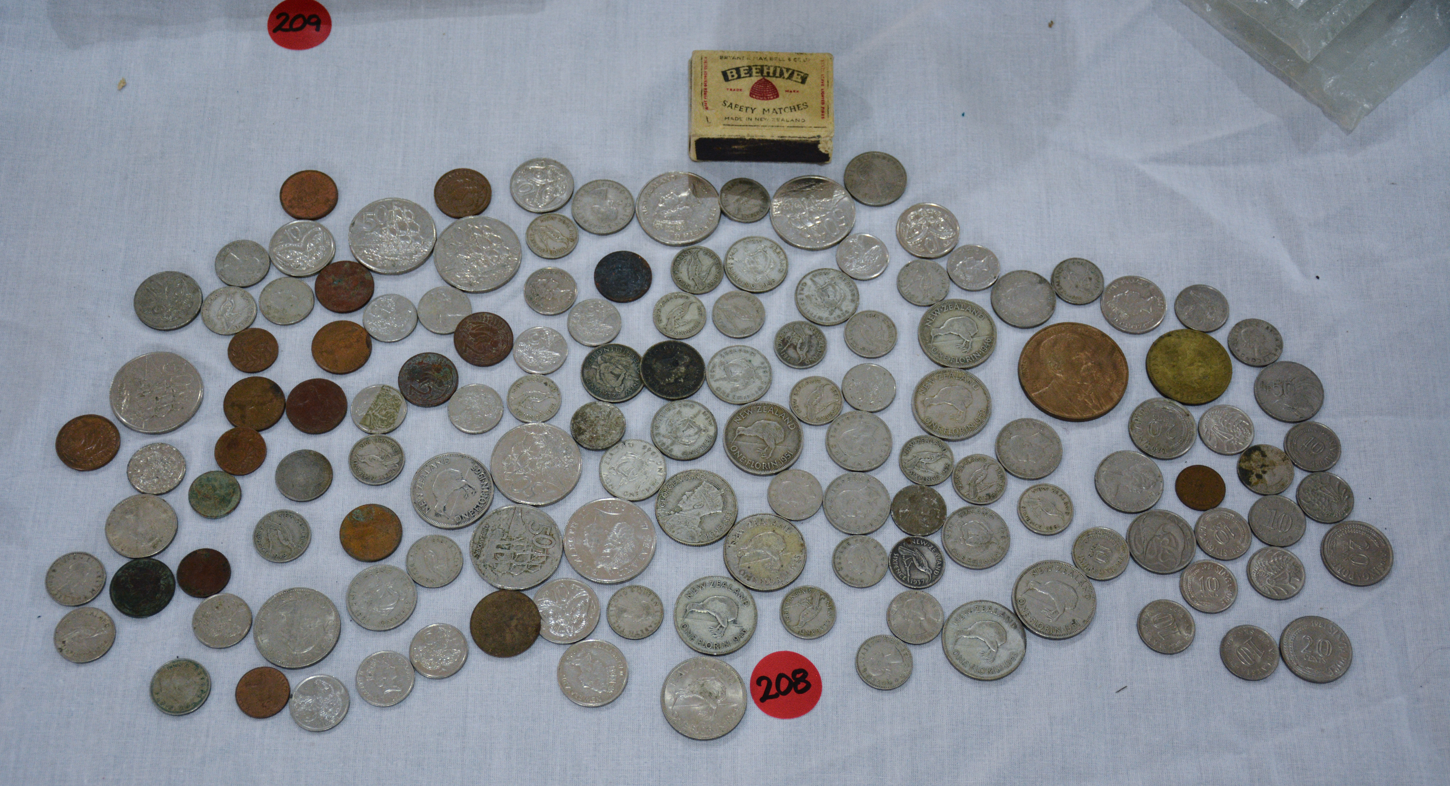 Collection of NZ Coins - Some Pre 1946 — sold at auction in New Zealand for $110