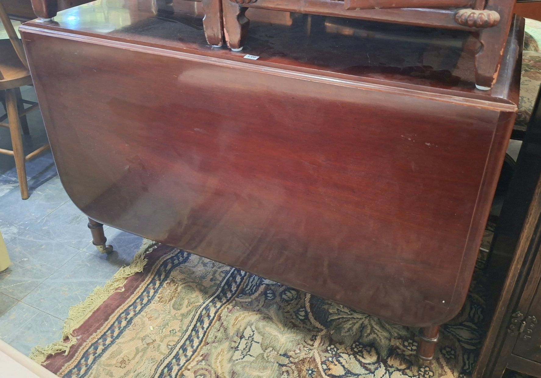 159 · MAHOGANY DROP-SIDE TABLE
