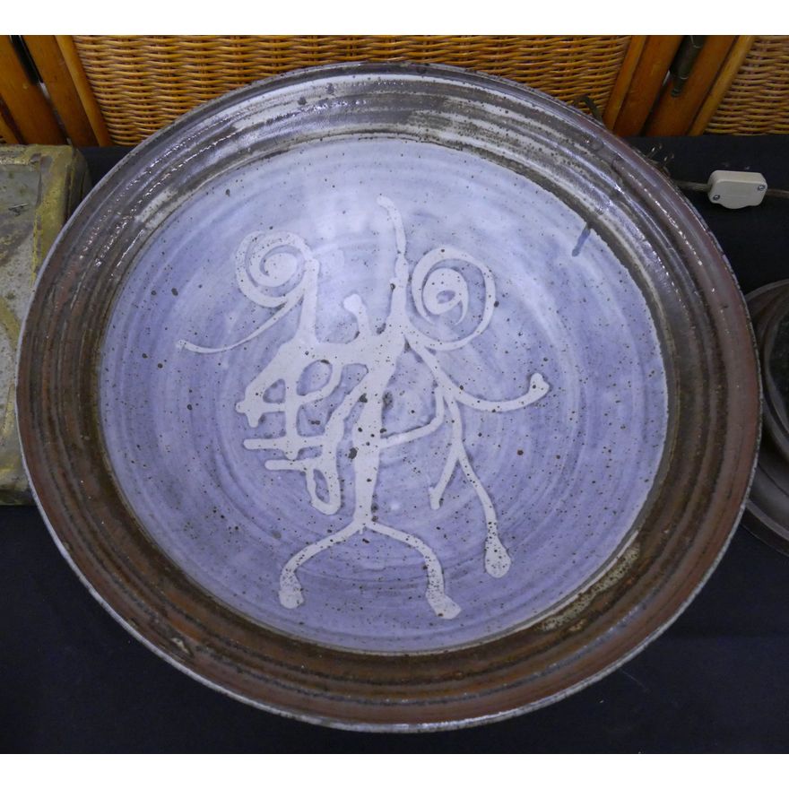 Large NW Studio Pottery Bowl- 16'' Diameter