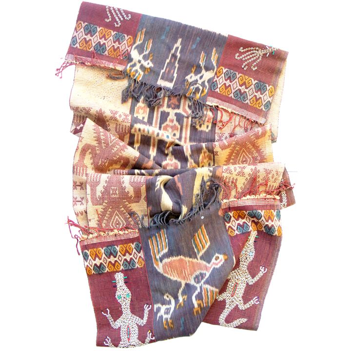 Indonesia, Isle of Sumba, Ikat Hinggi, 1940s, VGC