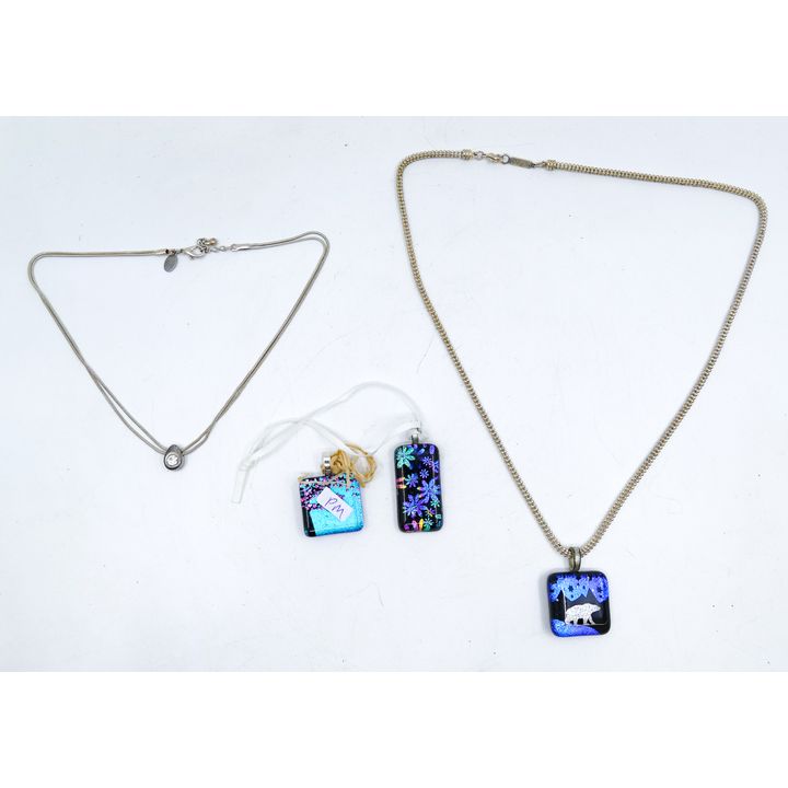 Box Dichroic Art Glass Pendants etc.