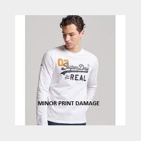Superdry Vl ac ls top - optic - L(MINOR PRINT DAMAGE) | PK 51499/18639 B6 (S4) (CB3)