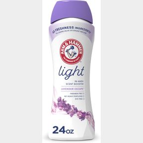 ARM & HAMMER LIGHT IN-WASH SCENT BOOSTER, LAUNDRY SCENT BOOSTER LAVENDER ESCAPE SCENT, 24 OZ