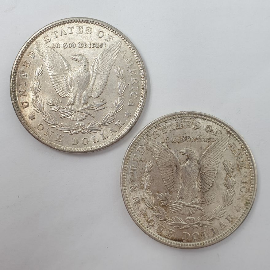 US Silver Morgan Dollars (x2)