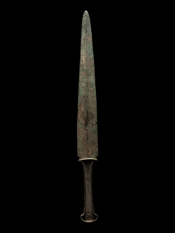 A Luristan Bronze Dagger
Length 15 inches (38.4 cm).