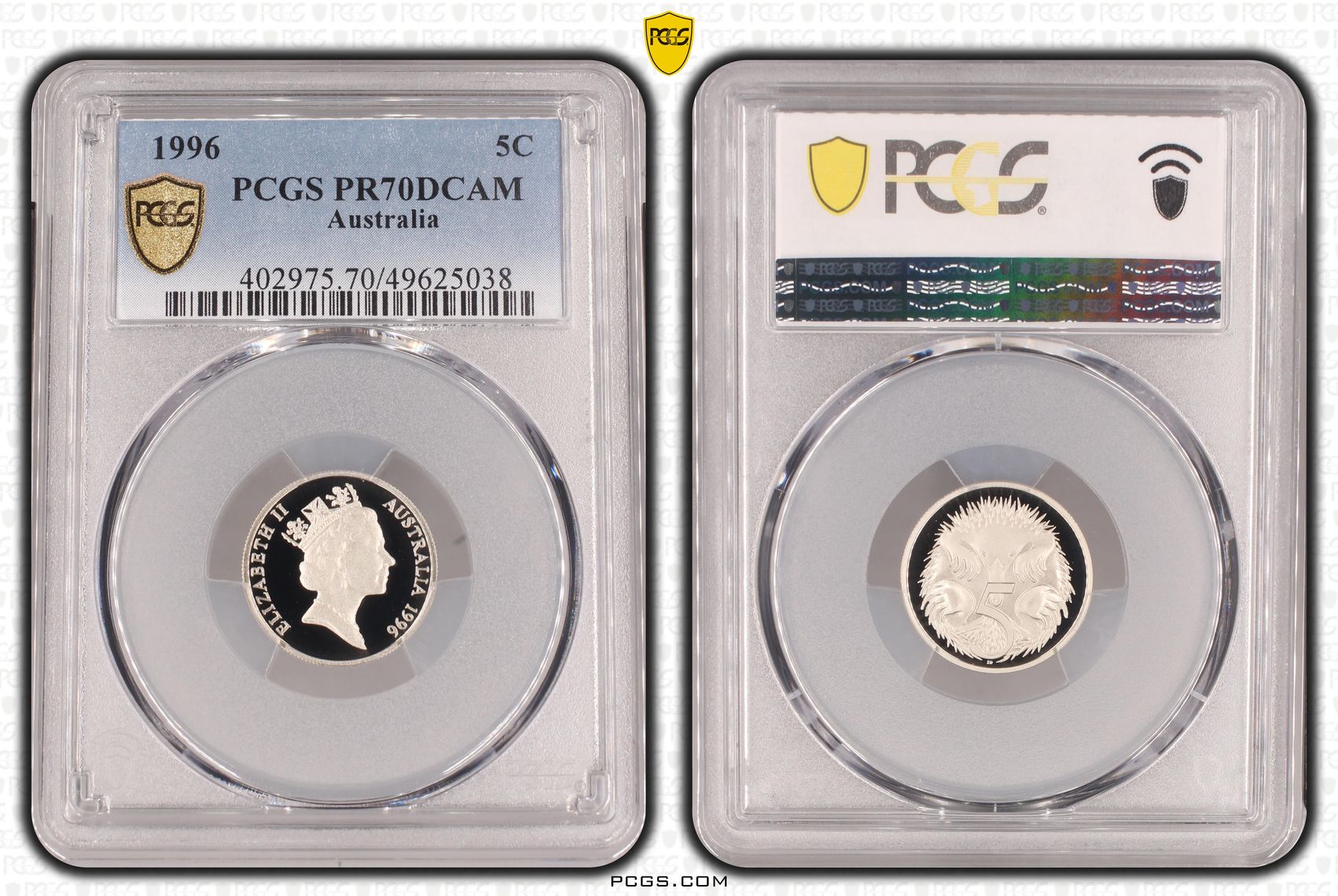 Five Cent, 1996, PCGS PR70DCAM