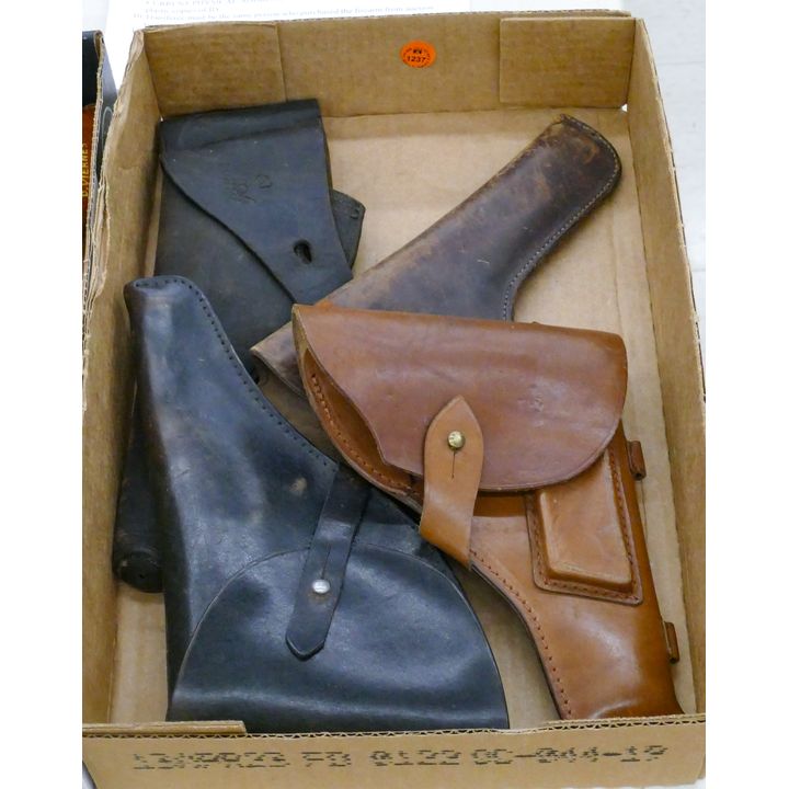 Box Old Leather Pistol Holsters