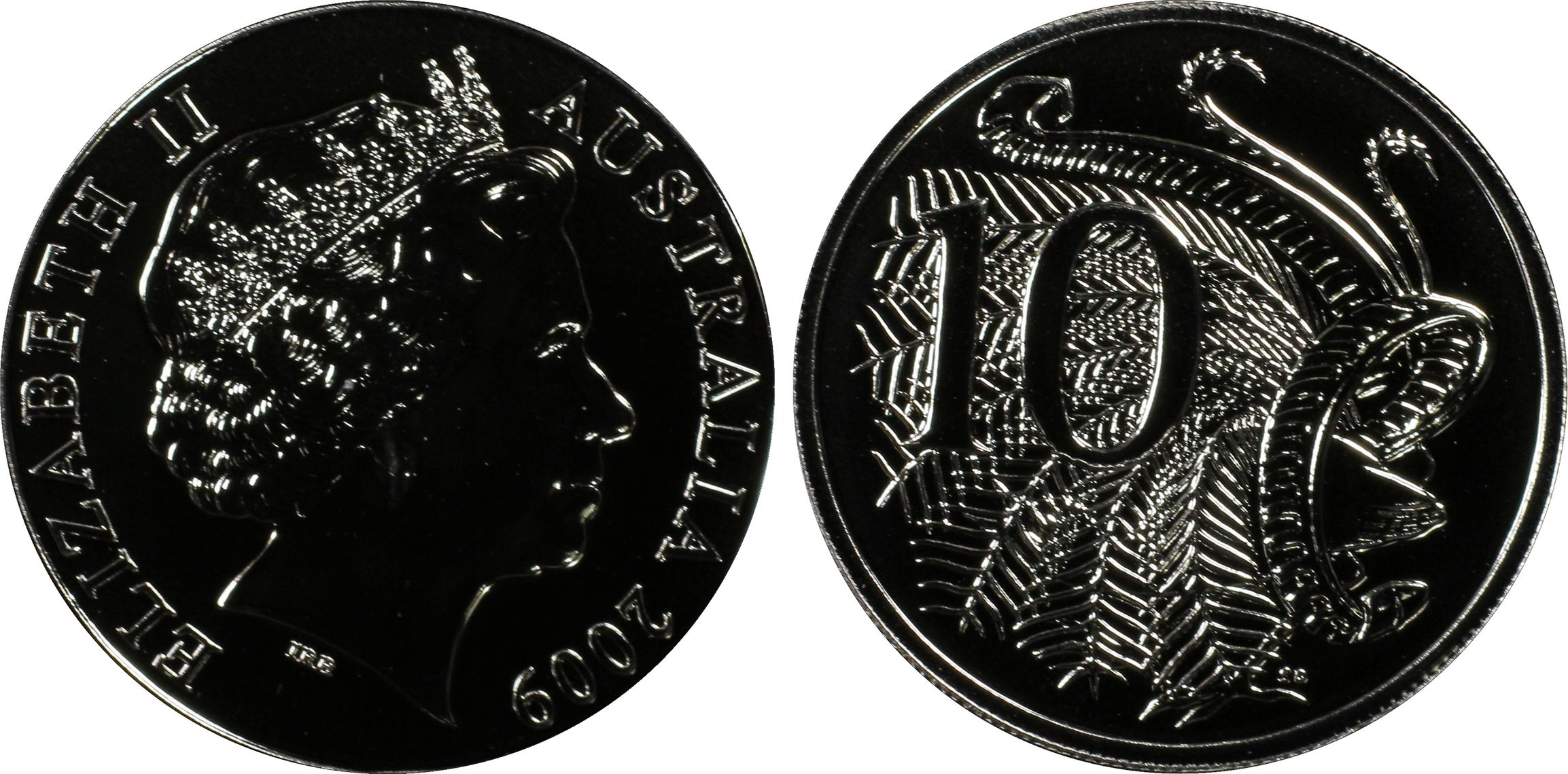 Ten Cent, 2009, PCGS MS68