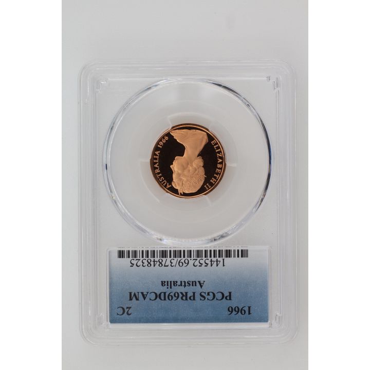 1966 Australia Two Cent, 2c PCGS - PR69DCAM -325