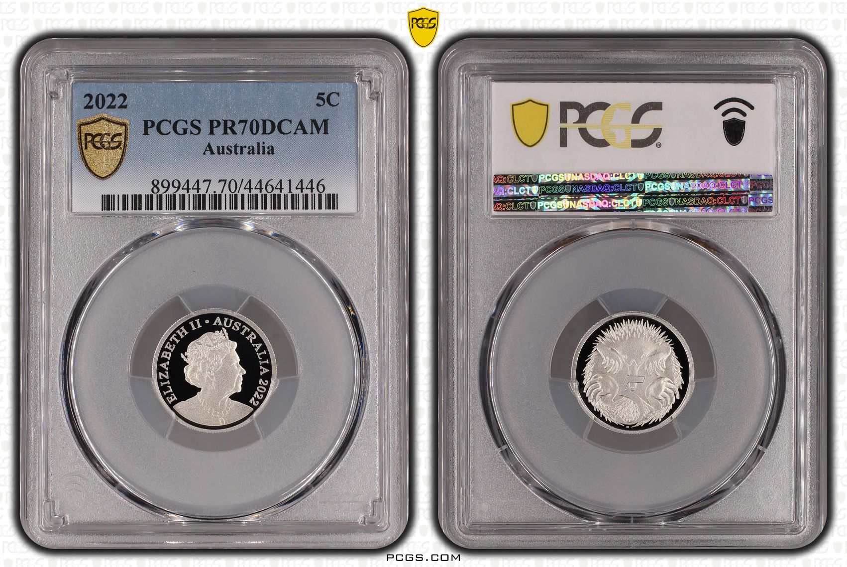 Elizabeth II, Five Cent, 2022, PCGS PR 70DCAM