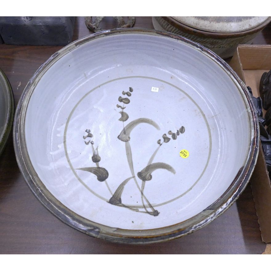 Large Yoji Kan Studio Pottery Bowl- 17''