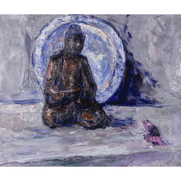 Włodzimierz Terlikowski | Martwa natura z figurą Buddy, 1920 r.