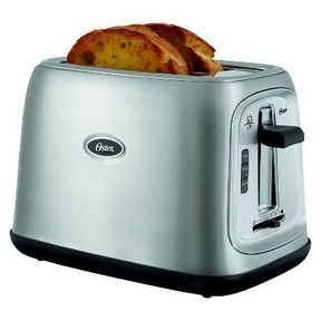 OSTER BRUSHED STAINLESS STEEL 2 SLICE TOASTER