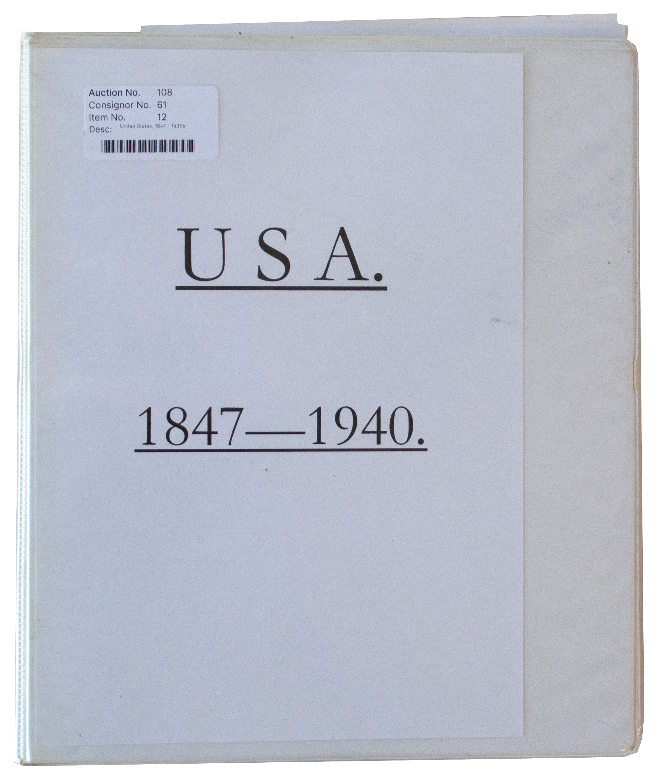 United States, 1847 - 1930s, Accumulation Good