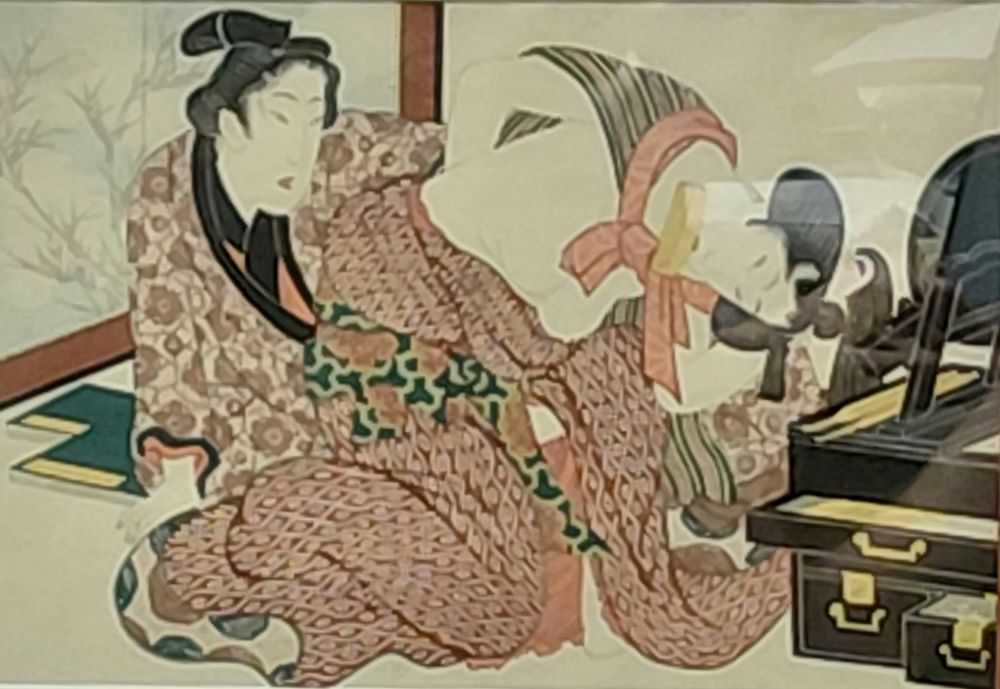 529 · ANTIQUE JAPANESE WOODBLOCK