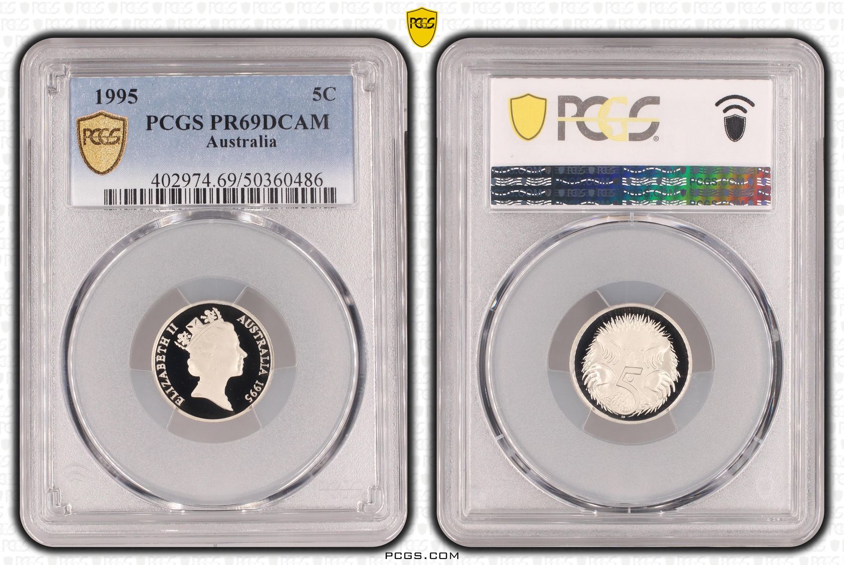 Five Cent, 1995, PCGS PR69DCAM
