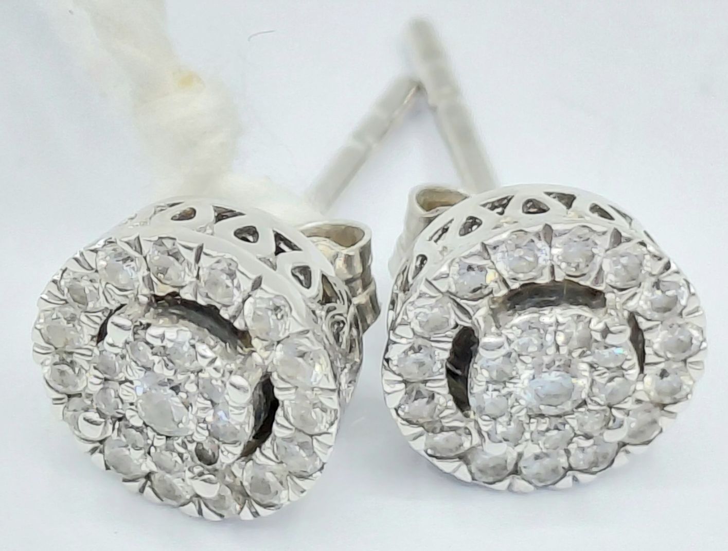 9ct Gold Diamond Earrings