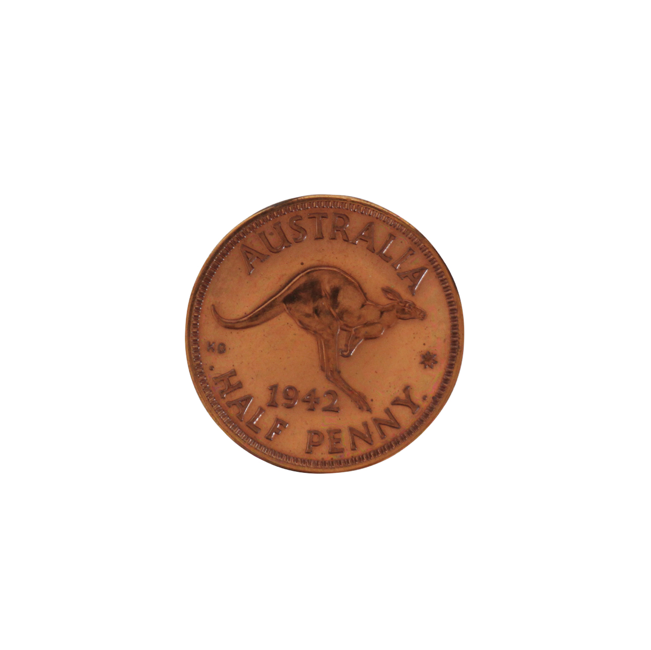 George VI, Halfpenny, 1942-I, FDC