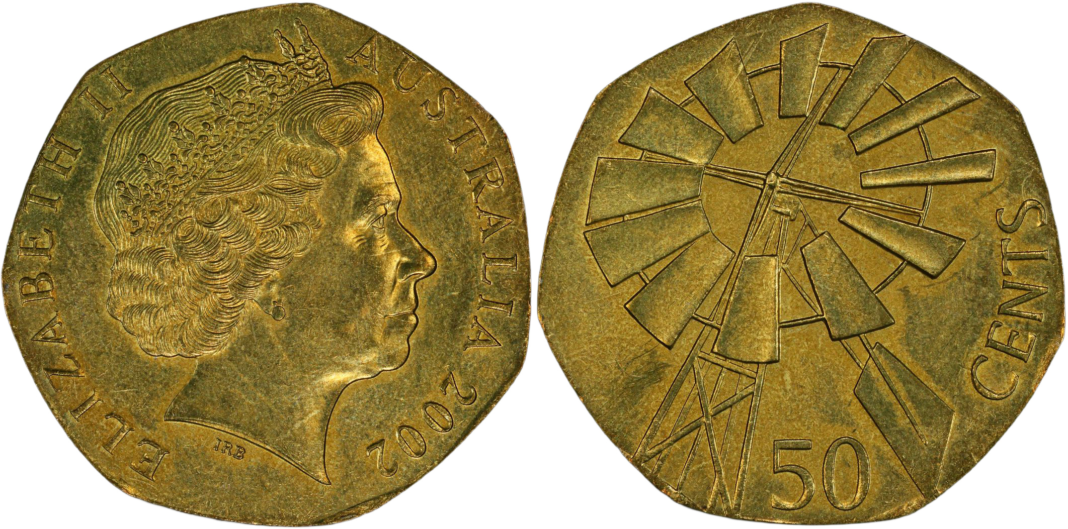 279 · Elizabeth II, Struck on Samoa Tala Plan, Fifty Cent, 2002, PCGS MS62