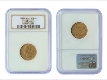 1868 Australia Queen Victoria Sydney Mint Gold Sovereign NGC VF35