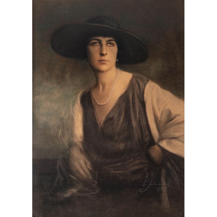 Malarz nieokreślony | Portret damy w kapeluszu, 1920 r.