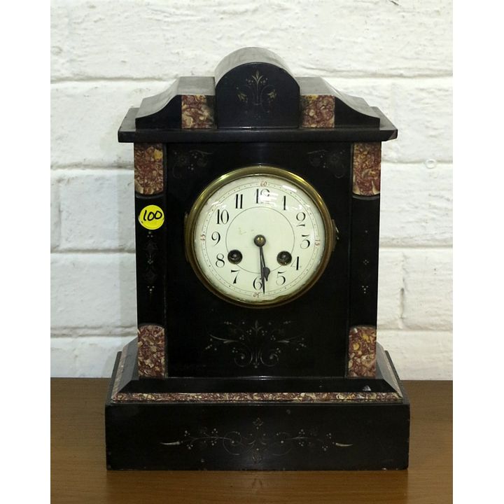 MARBLE MANTLE CLOCK,