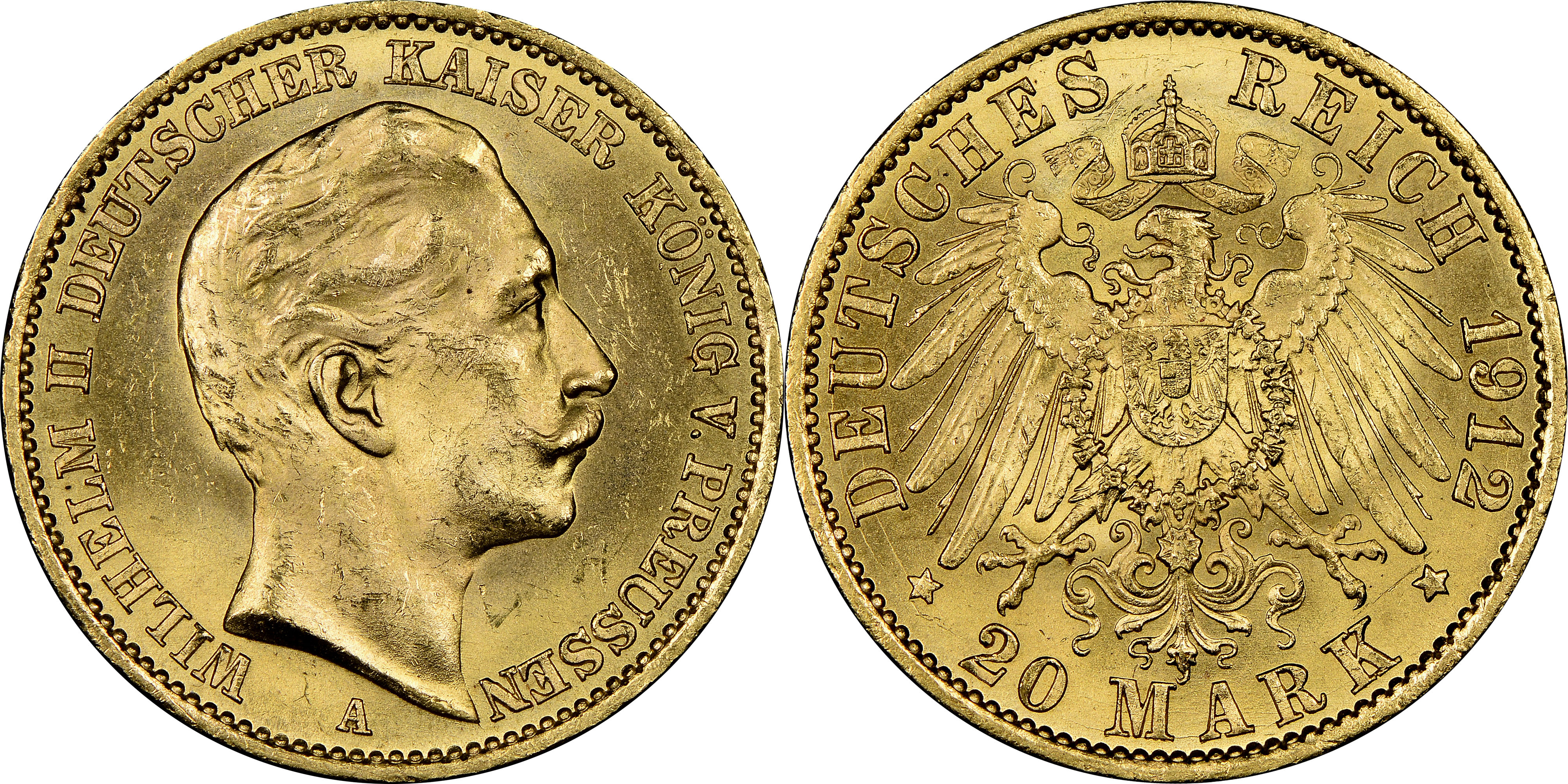 106 · German States, Friedrich Wilhelm II, Prussia, Twenty Marks, 1912-A, NGC MS64