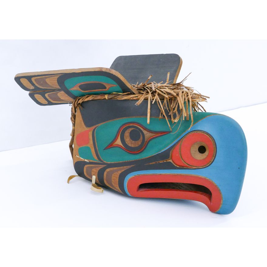 Tony Hunt Jr. ''Thunderbird'' 1985 Painted Cedar Mask