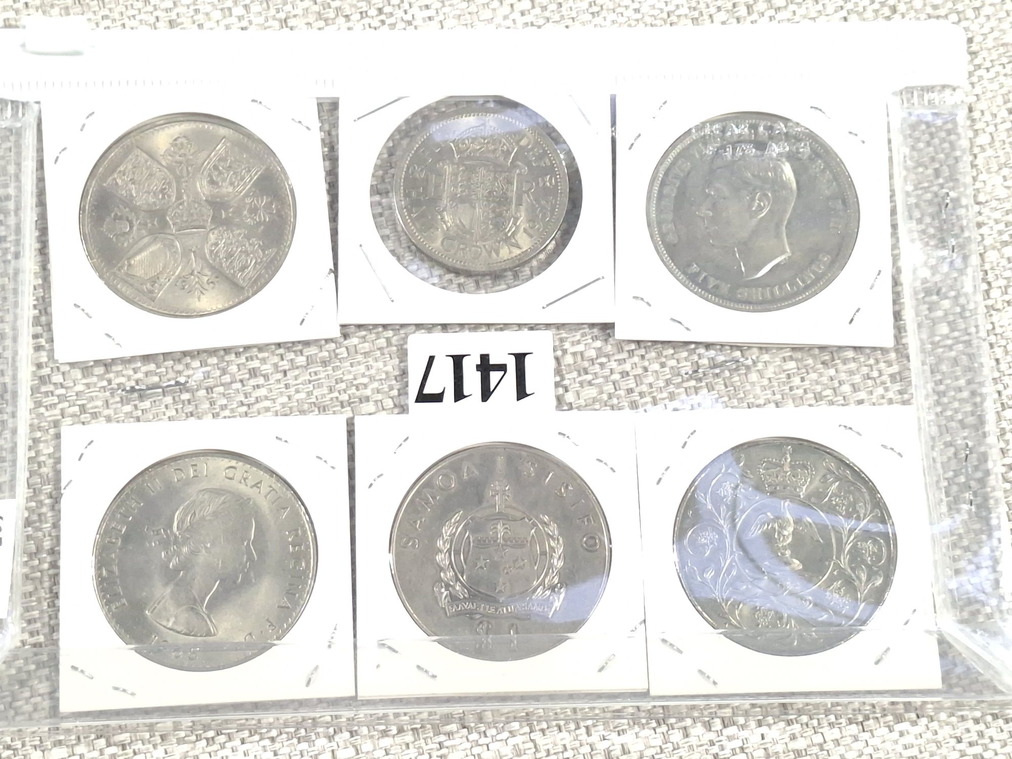 Folder Of Six Various Crowns