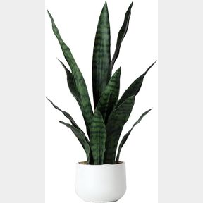 BEEBEL ARTIFICIAL SNAKE PLANT 22 INCH FAKE SANSEVIERIA FAKE AGAVE POTTED PLANTS PLASTIC GREENERY FOR HOME GARDEN OFFICE STORE DECO