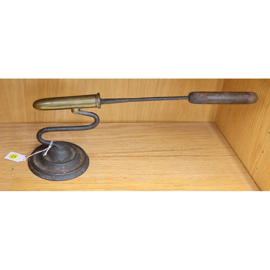 Antique Cast Iron Fire Starter Poker 18''