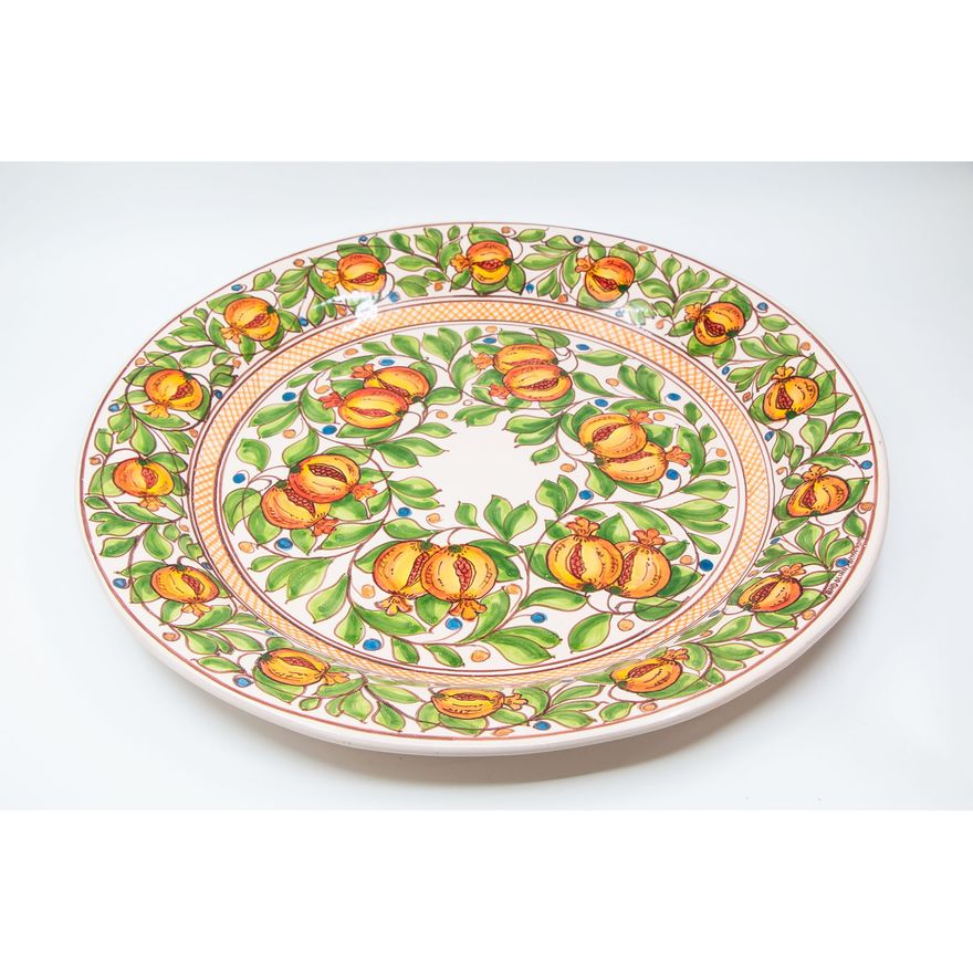 Andolina, Caltagirone (Sicilian ceramics) - Impressive large hanging platter