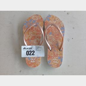 BILLABONG WOMENS DAMA FLIP FLOPS - LIGHT MELON - WOMEN UK 4 -