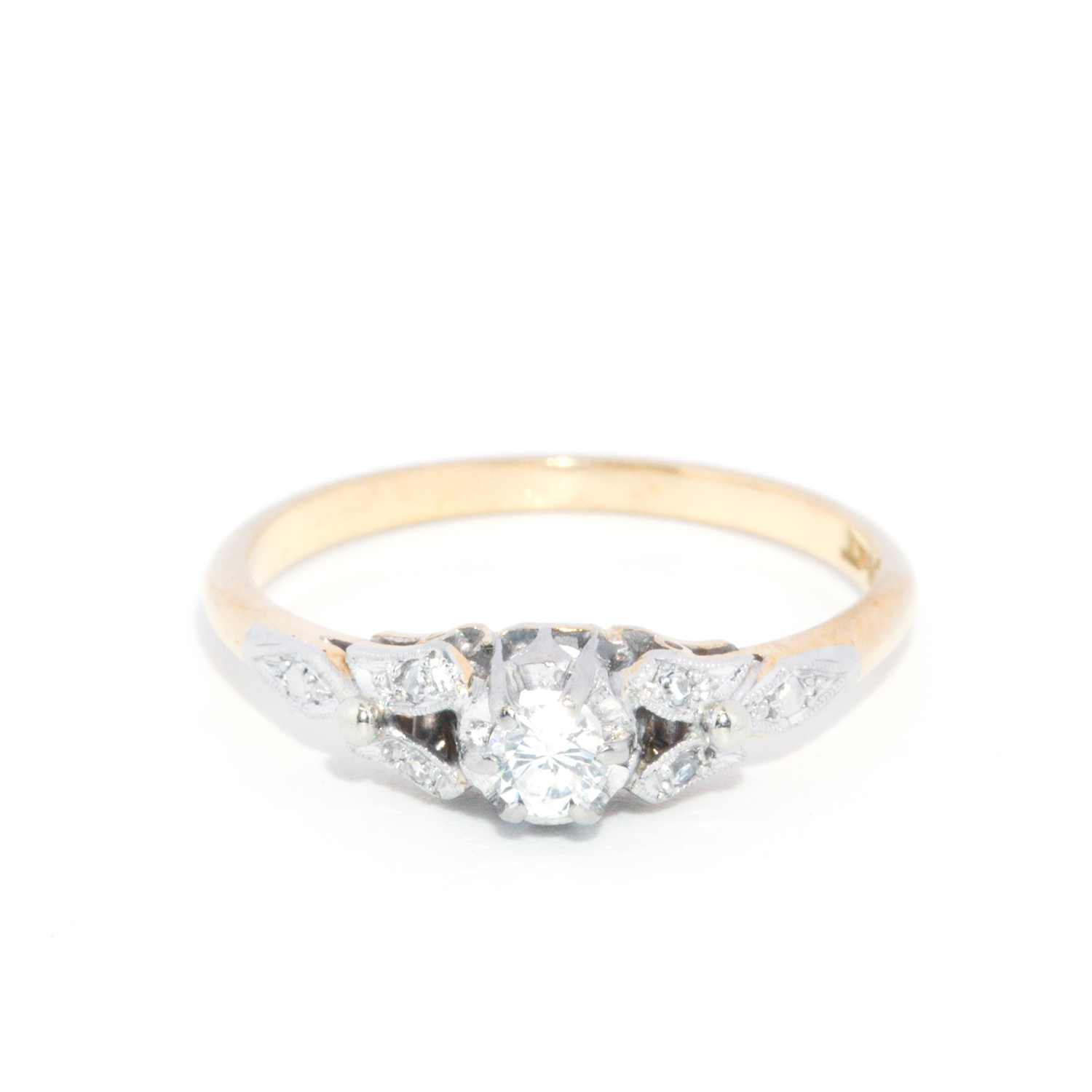 Vintage Diamond Ring 18ct Gold