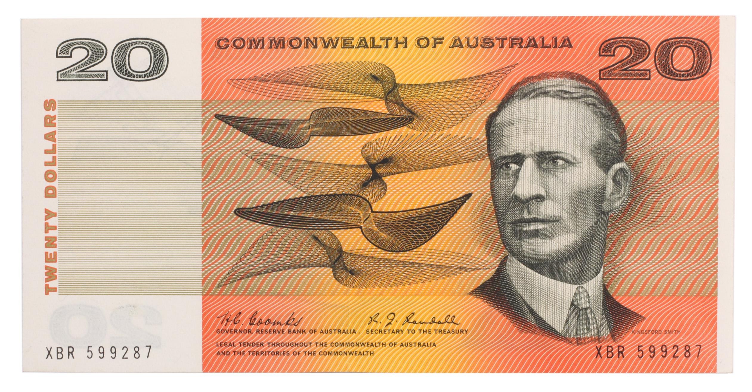2031. · Coombs/Randall, Twenty Dollar,  1968, Nearly Uncirculated