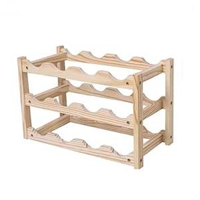 2 TIER 12 Bottles Wine Holder Rack Stackable Display Shelf Mix Box |