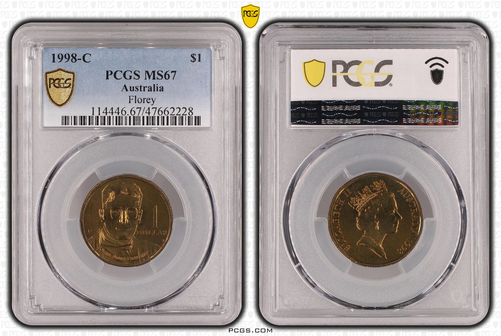 Florey, One Dollar, 1998-C, PCGS MS67