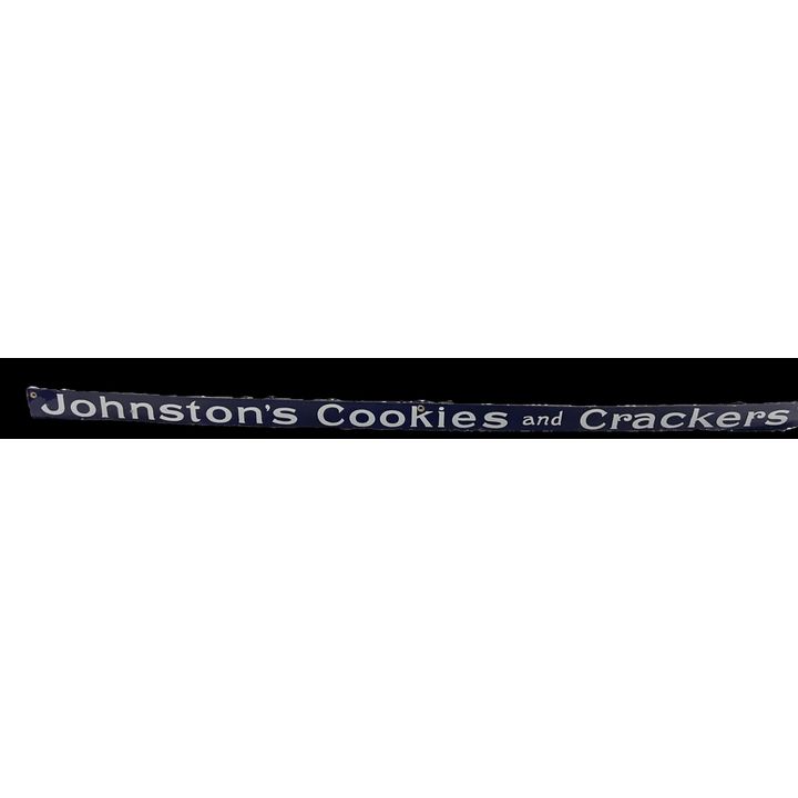 Johnston's Cookies And Crackers Porcelain Sign
