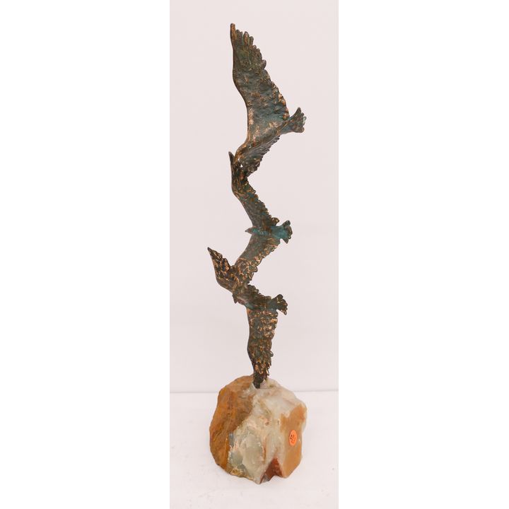 Curtis Jere Seagulls MCM Bronze Sculpture- 21''