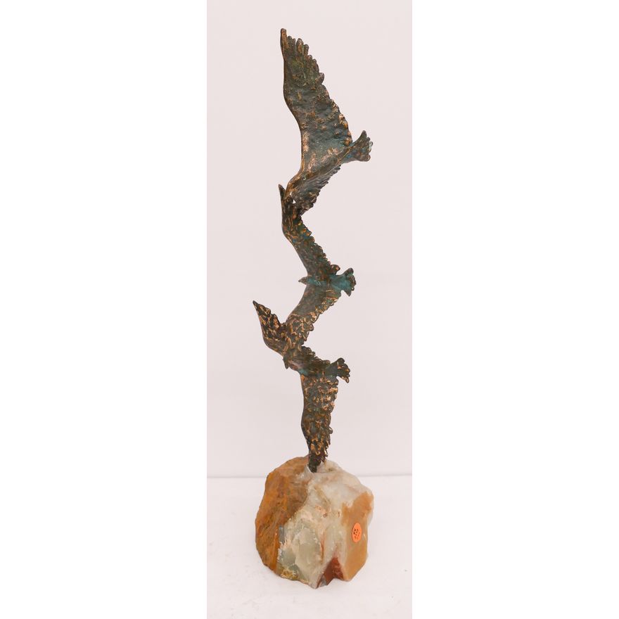 Curtis Jere Seagulls MCM Bronze Sculpture- 21''