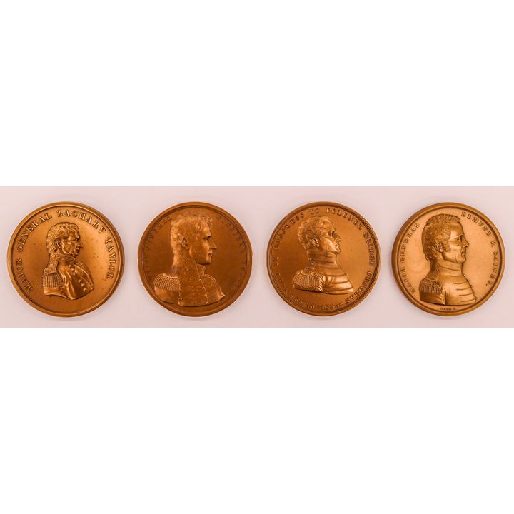 4pc Medallic Art Co. Bronze Medals.