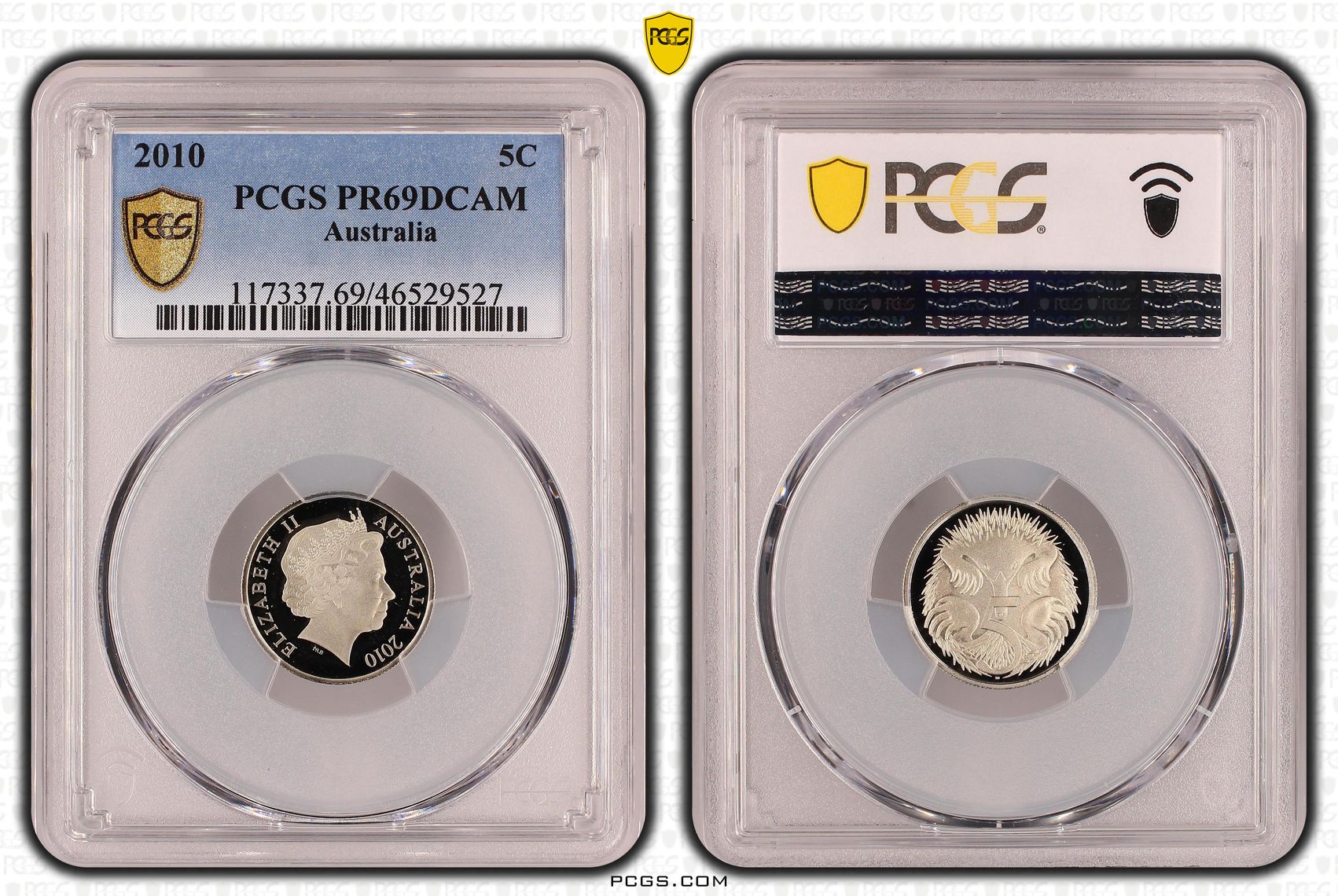 Five Cent, 2010, PCGS PR69DCAM